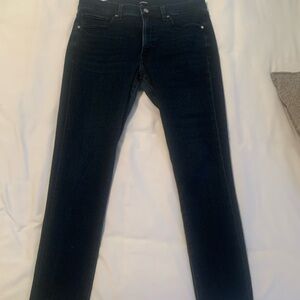 Express size 10 dark skinny stretch mid rise denim